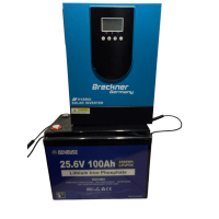 Комплект резервного живлення Breckner SmartBackup 3kW  LiFePO4 24V 100Ah та інвертор Breckner BK77730 3000W